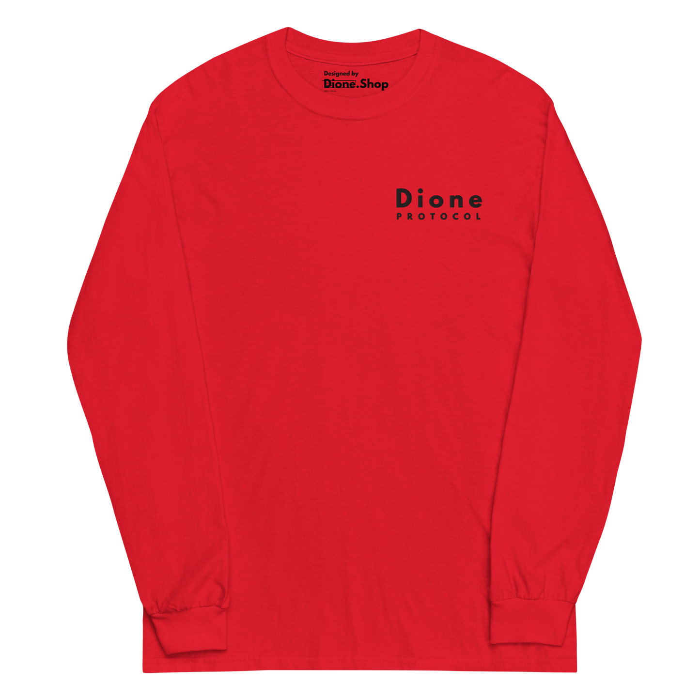 Chemise à manches longues - Discreet V1.0 - Rouge - Premium