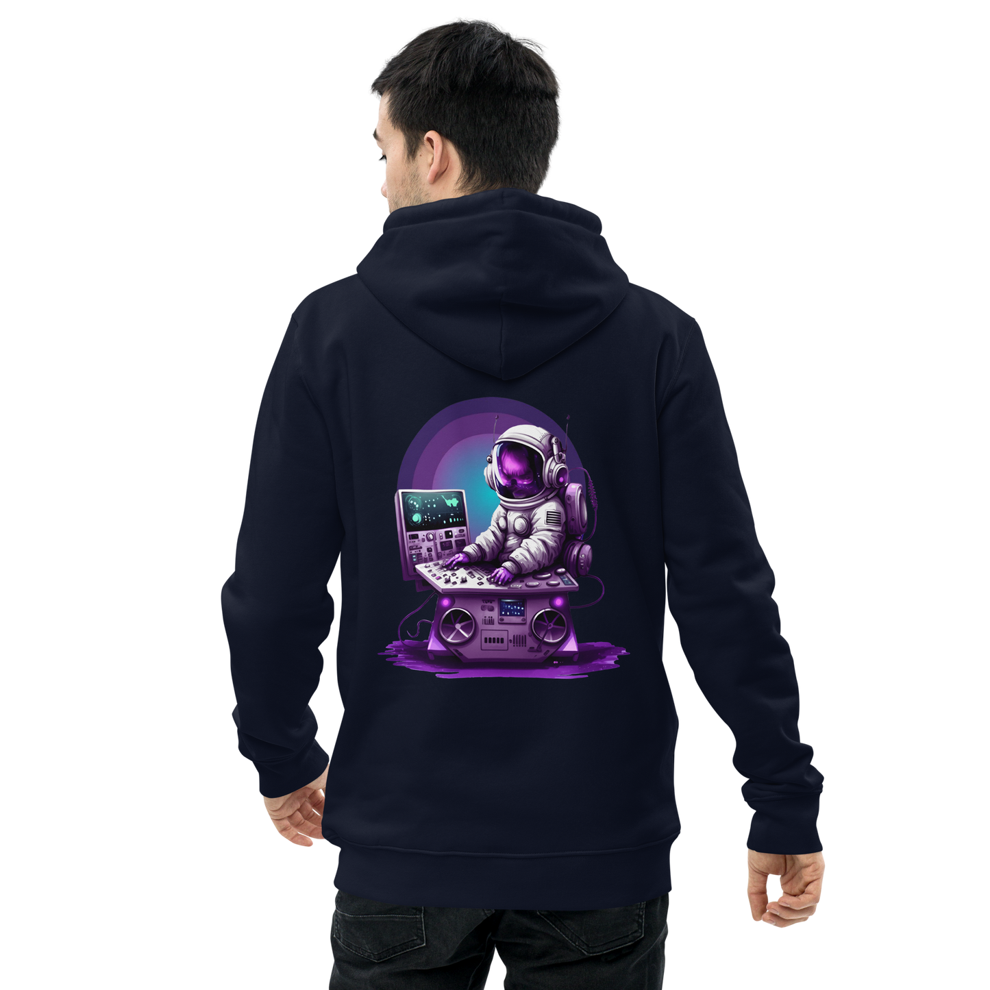 Hoodie - Space V1.1 - Black/Navy - Premium