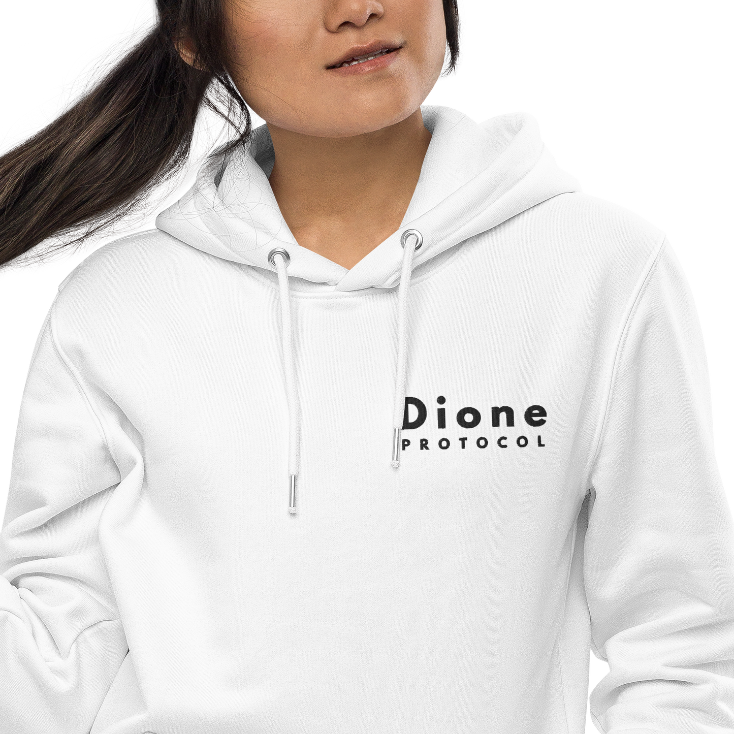 Sweat à capuche - Dione V1.0 - Blanc - Premium