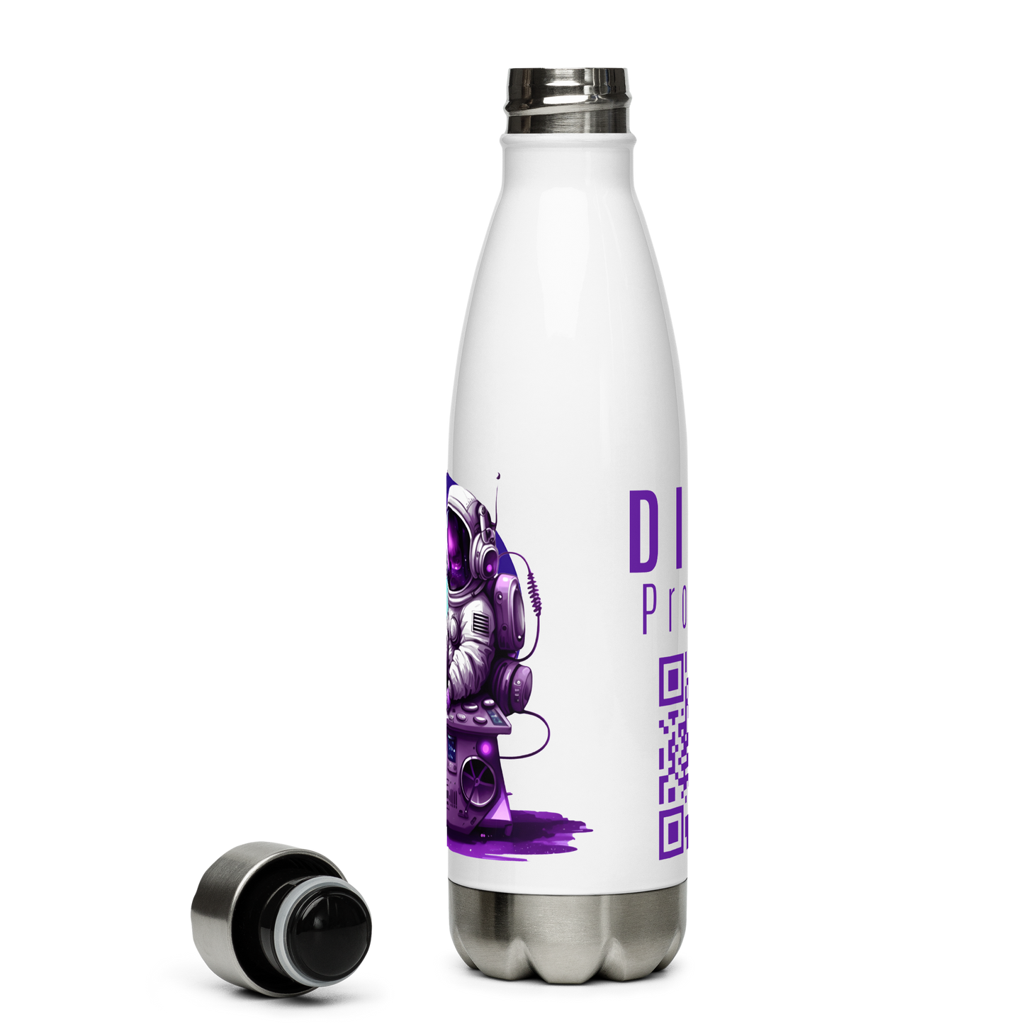 Stainless Steel Water Bottle - Space V1.0 - white